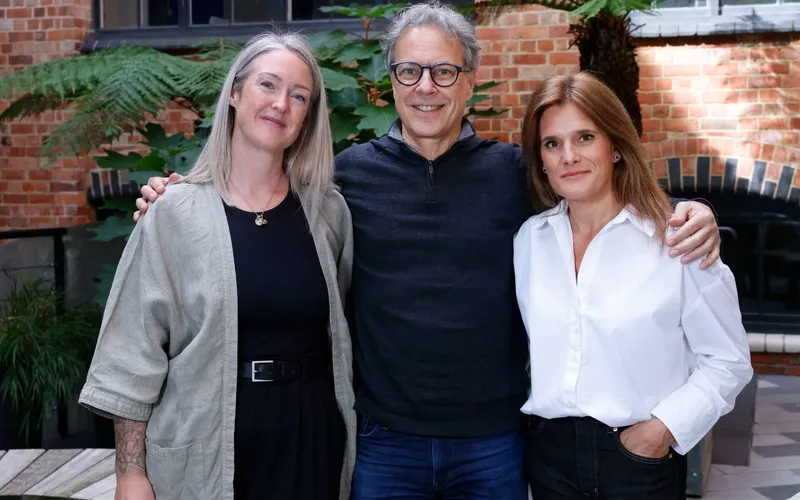 Ian Russell, centre, with Ellen Roome and Esther Ghey.