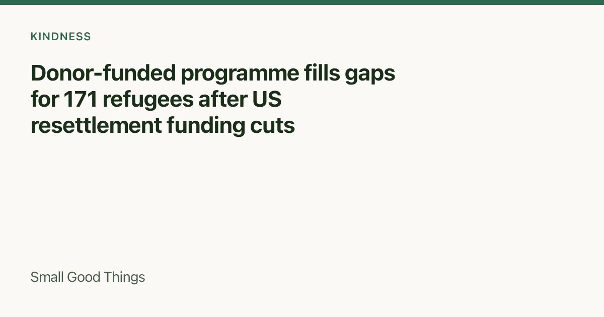 Donor-funded programme fills gaps for 171 refugees after US resettlement funding cuts — Baltimore, Maryland, United States