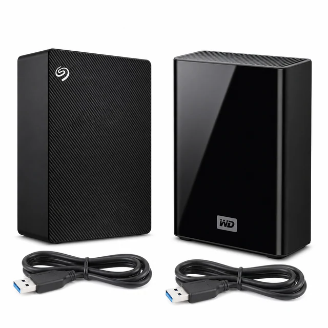Seagate / WD Desktop backup HDD pair product photo