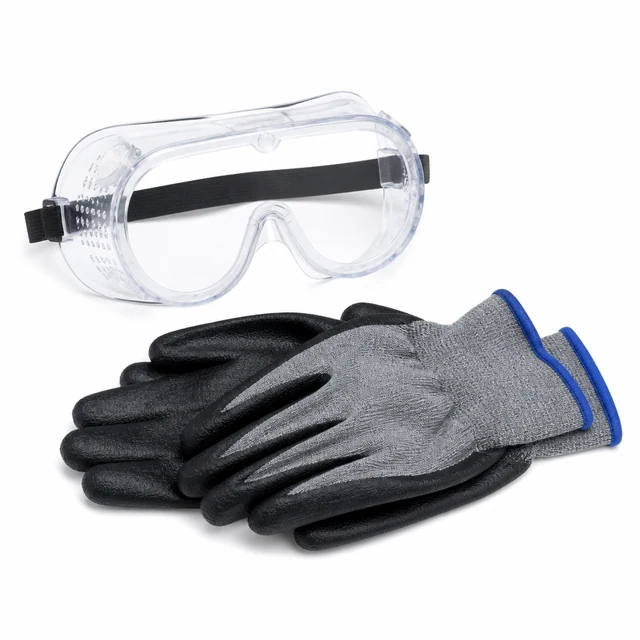 Generic PPE Safety goggles + gloves product photo