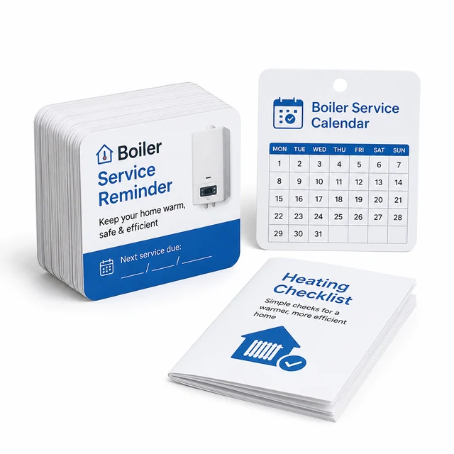 N/A — service Boiler service reminder stack product photo